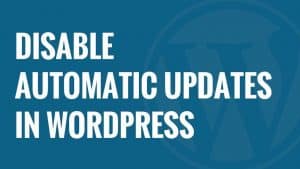 Cách Tắt thông báo update trong wordpress