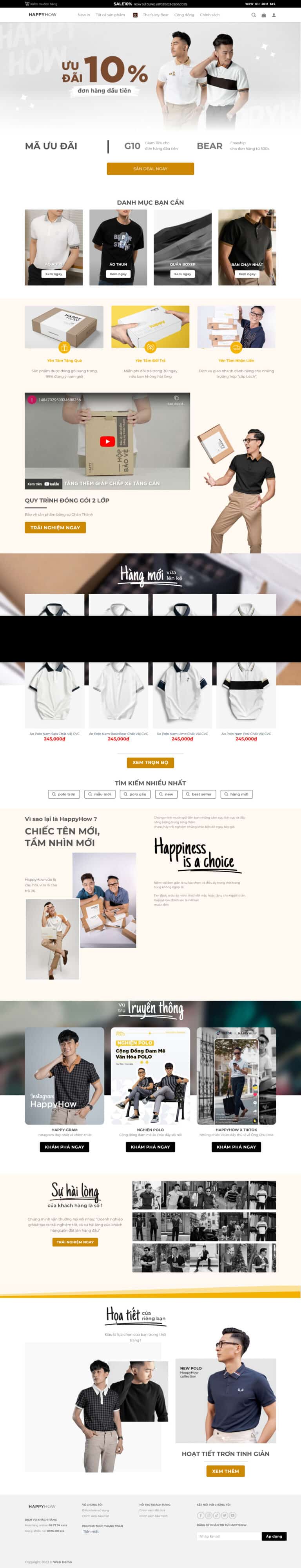 Theme wordpress shop thời trang quần áo nam 13